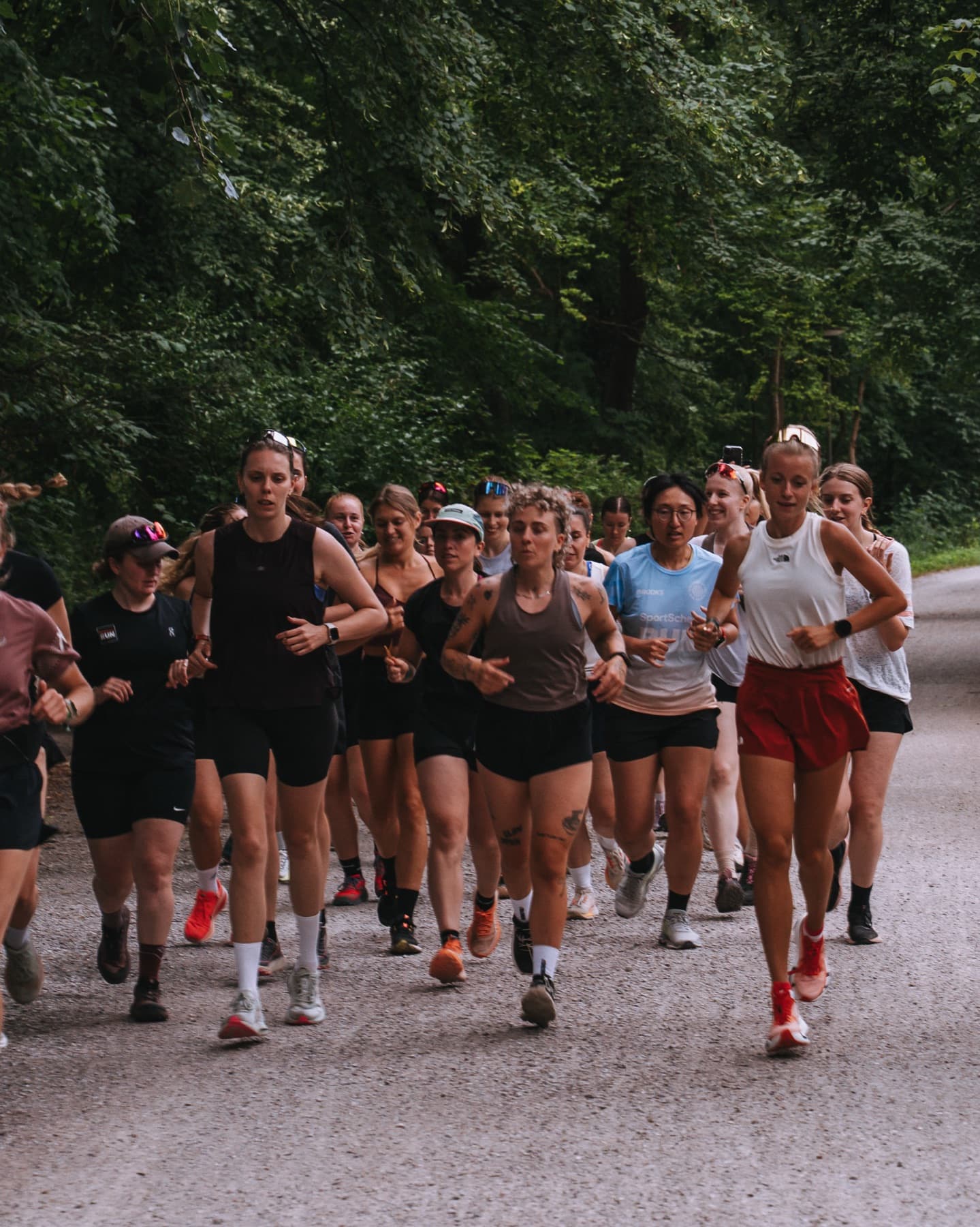Laufgruppe des FCF.club auf einem gemeinsamen Run